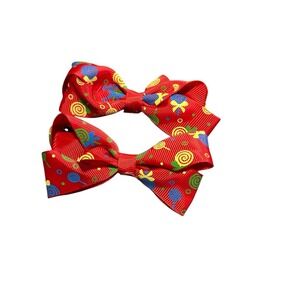 NEW hair accessories set of 2 bows hair clips